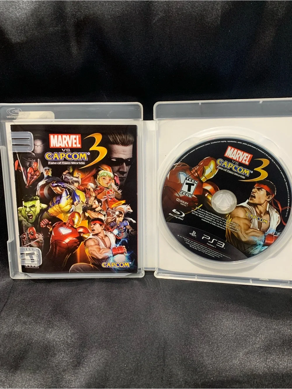 MARVEL vs CAPCOM 3 Fate of Two Worlds PS3 Video Game Rated T EUC
